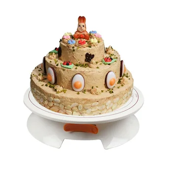 

360° Smooth Rotation Cake Rack Rotatable Buckle Can Fix Cake and Flower Table Turntable Rotating Cake Decorative Baking Tool