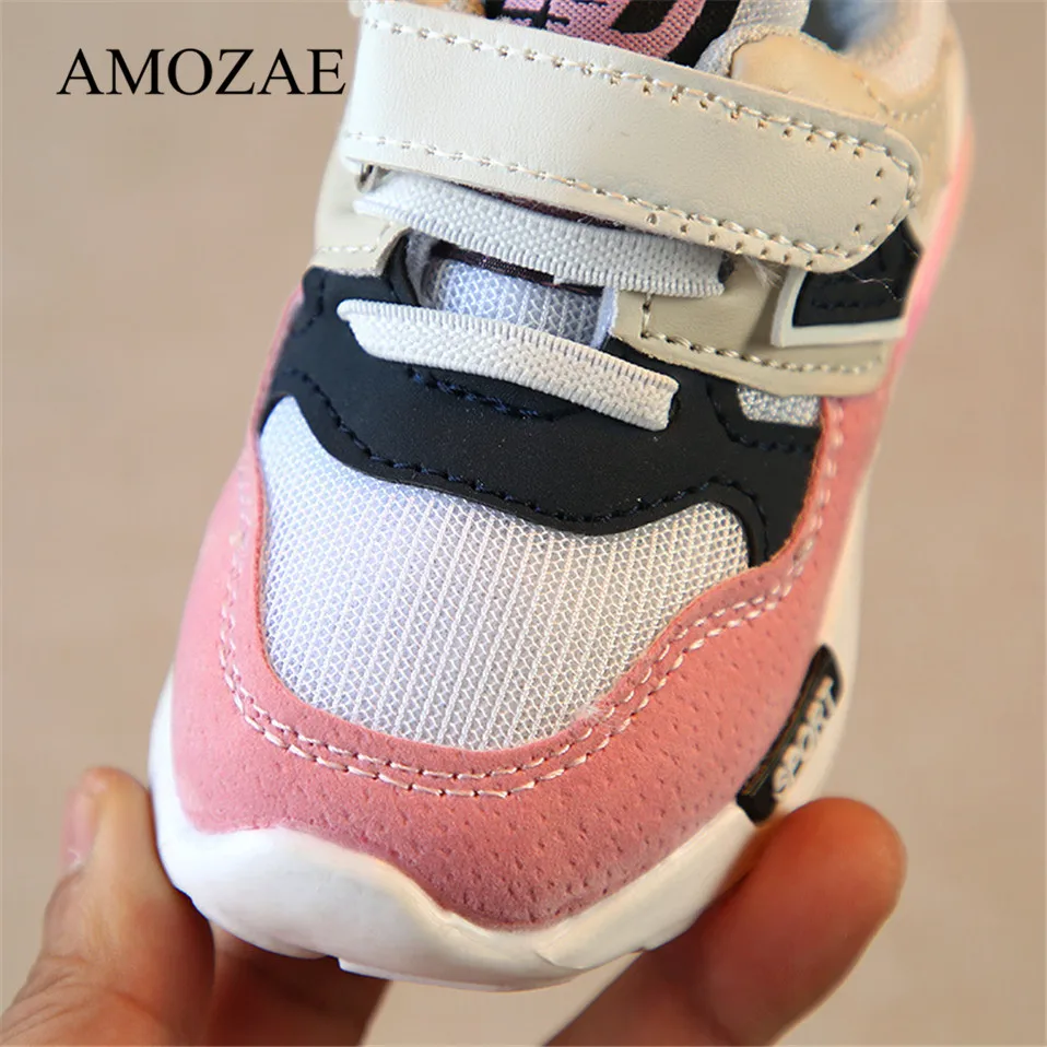 Children's Sport Shoes Spring Autumn New Fashion Breathable Kids Boys Net Shoes Girls Anti-Slippery Sneakers Baby Toddler