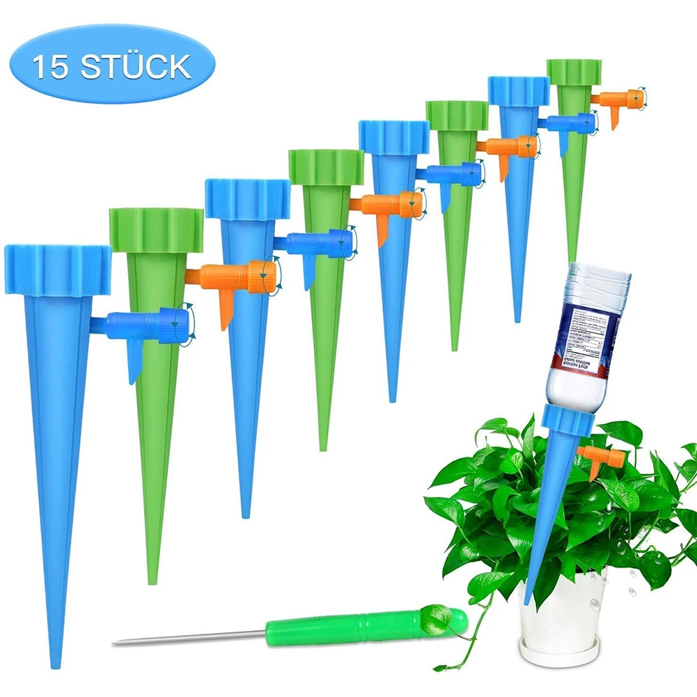 Automatic Plant Water device Seepage Organ Drop Dawdler Valve Adjust Self Watering drip Irrigation | Дом и сад