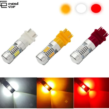 

1PCS 3157 3156 3057 3056 LED Bulb Xenon 6000K Super Bright 21SMD LED with Projector Lens for Reverse Brake Turn signal Lights