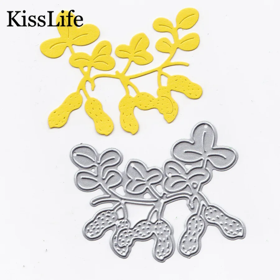 1 упаковка красивых цветочных листьев арахис тиснение металлические Вырубные