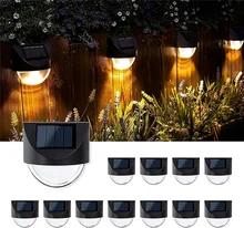 Applique murale à énergie solaire à LED, imperméable, luminaire d'extérieur, idéal pour un jardin, une cour, une clôture, des escaliers ou un plancher, luminaire décoratif