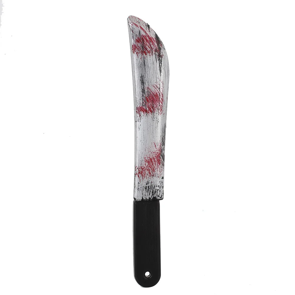 

Plastic Bloody Halloween Prop Fancy Knife Cleaver Sickle Dress Costume Access