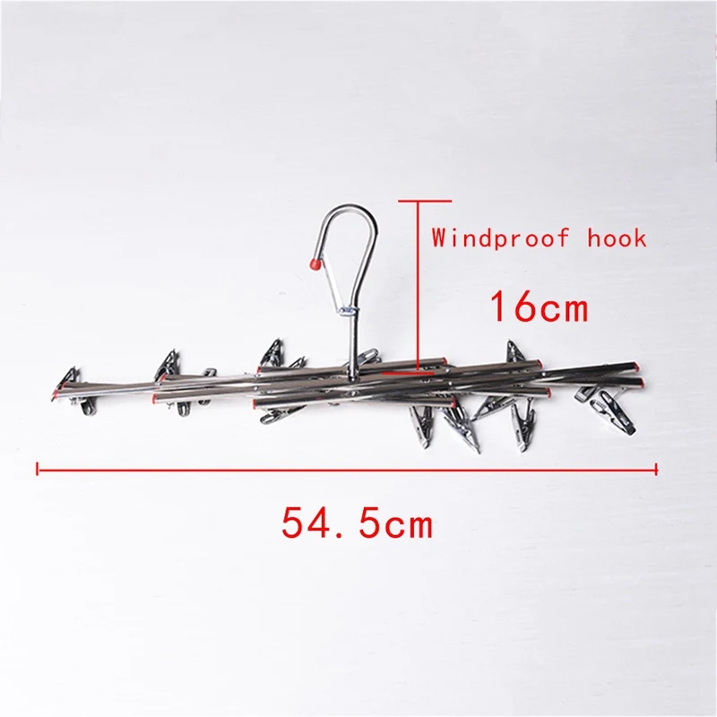 Clothes Drying Rack Folding Socks 20Clips Laundry Holder Rack Towels Underwear Hanger Drying Pegs Clothespin Clothes Hanger
