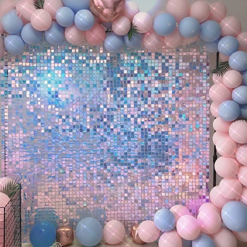 

Advertising Decoration Board Disco Luxury Glitter Wind Air Active Sparkling Backdrop Decorative 3d Shimmer Sequin Wall Panel