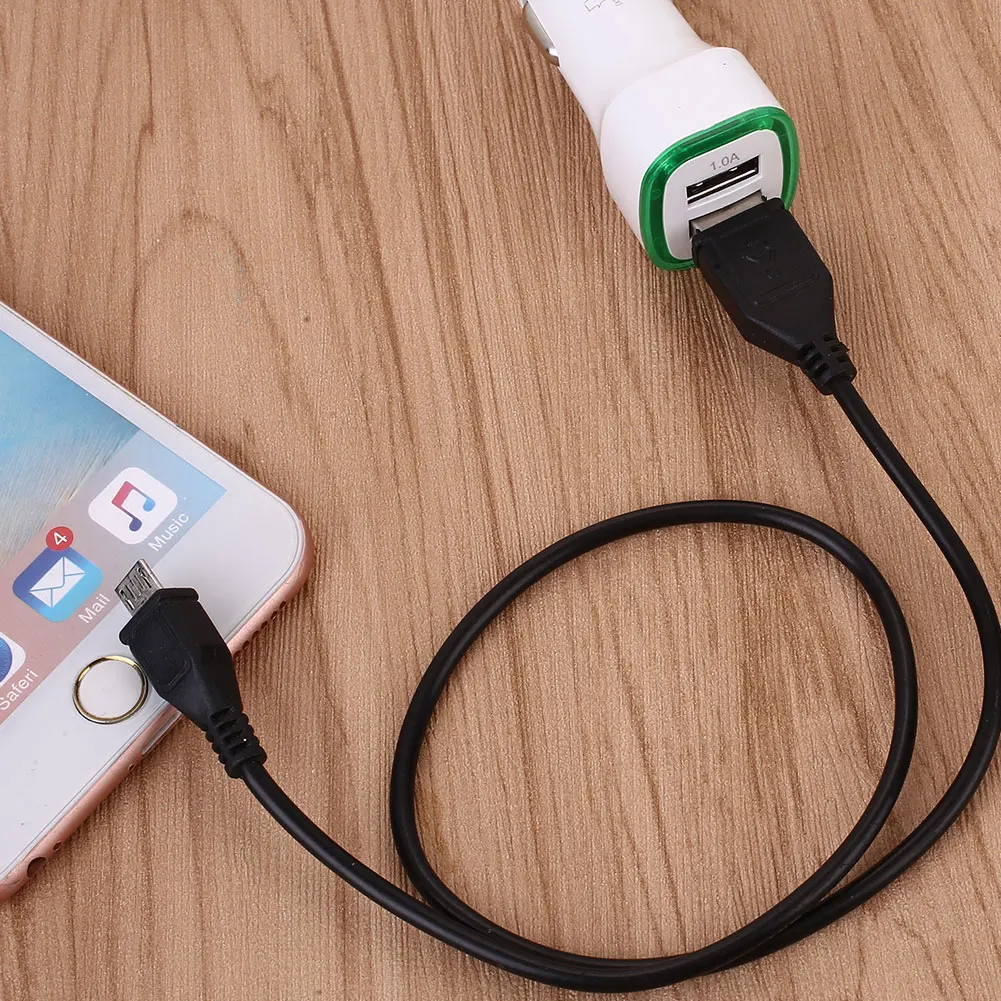 2 Ports Dual USB Car Cigarette Lighter Charger Adapter Input DC12-24V Lighter