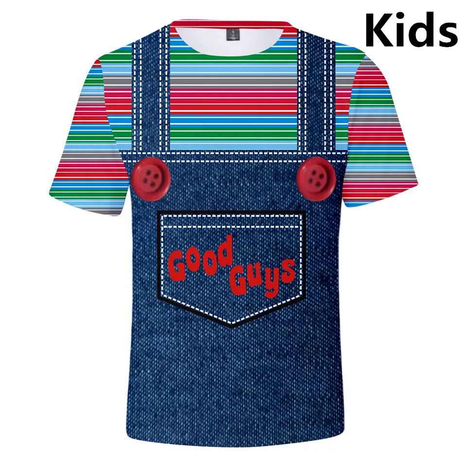 3 to 14 years kids t shirt The evil Good Guys toy 3d print t-shirt boys girls halloween Chucky tshirt top Children clothes | Мужская