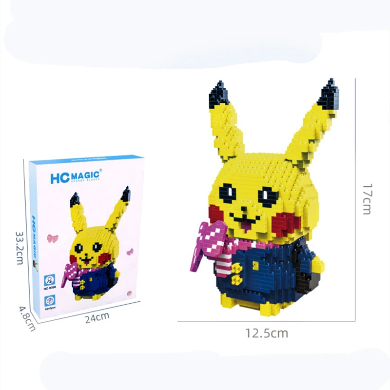 Em promoção! Diy Pokemon Mini Blocos De Construção De Brinquedos Tijolos  Pikachu, Charizard Anime Diamante Boneca Monstro De Bolso Presentes Das  Crianças Brinquedo
