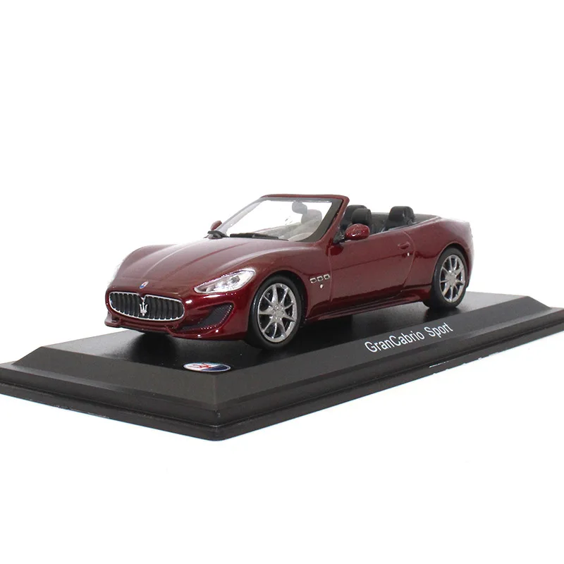 1:43 LEO сплав модель автомобиля Maserati Gran Cabrio Спортивная Коллекция украшения для детских игрушек Подарите вашему ребенку лучший подарок - Цвет: Бургундия
