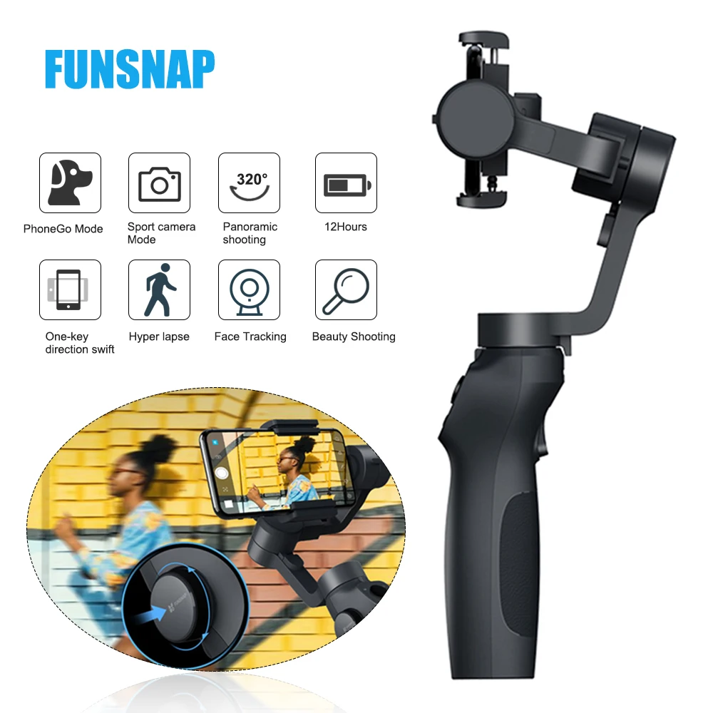 Стабилизатор для смартфона FUNSNAP Capture2 ручной стабилизатор мобильного