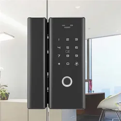 Fechadura – serrure de porte en verre à empreinte digitale, serrure numérique intelligente avec clavier tactile et lecteur de cartes pour le bureau 