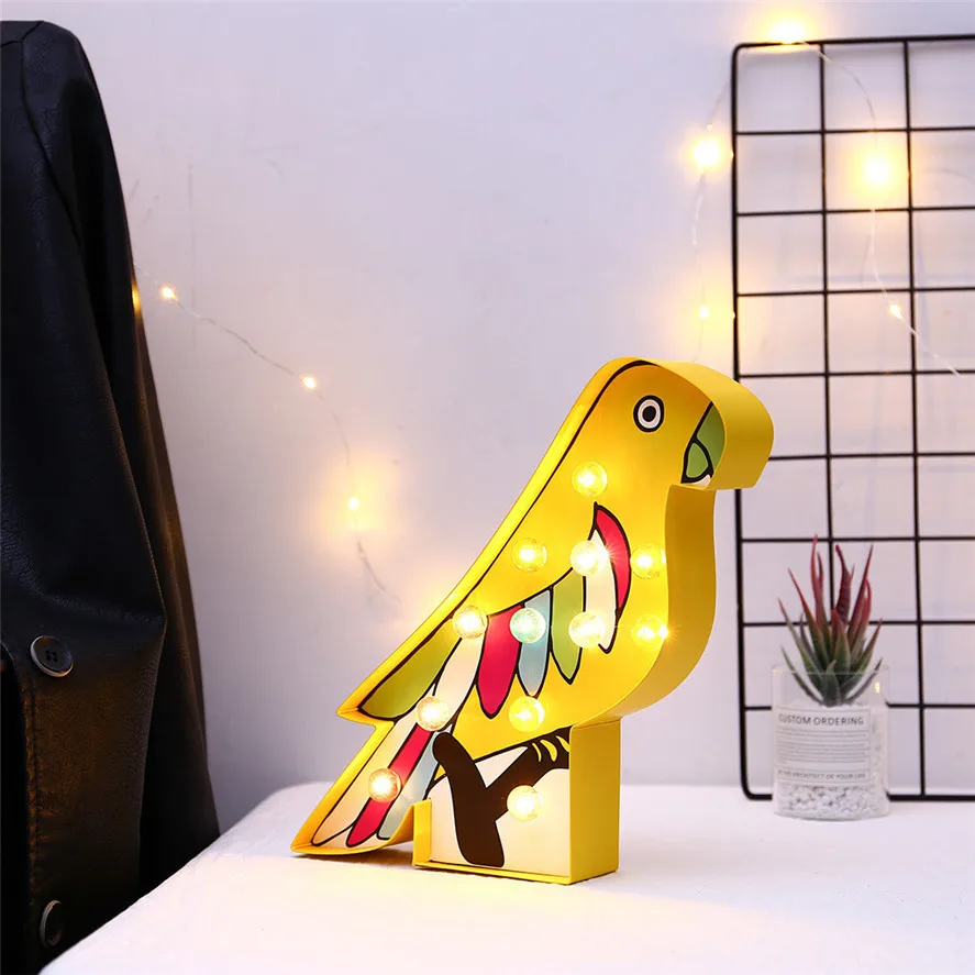 New Party LED Fruit And Plant Shape Modeling Lamp Night Light 1PC Christmas Party Bedroom Decor Night Light 1008#30
