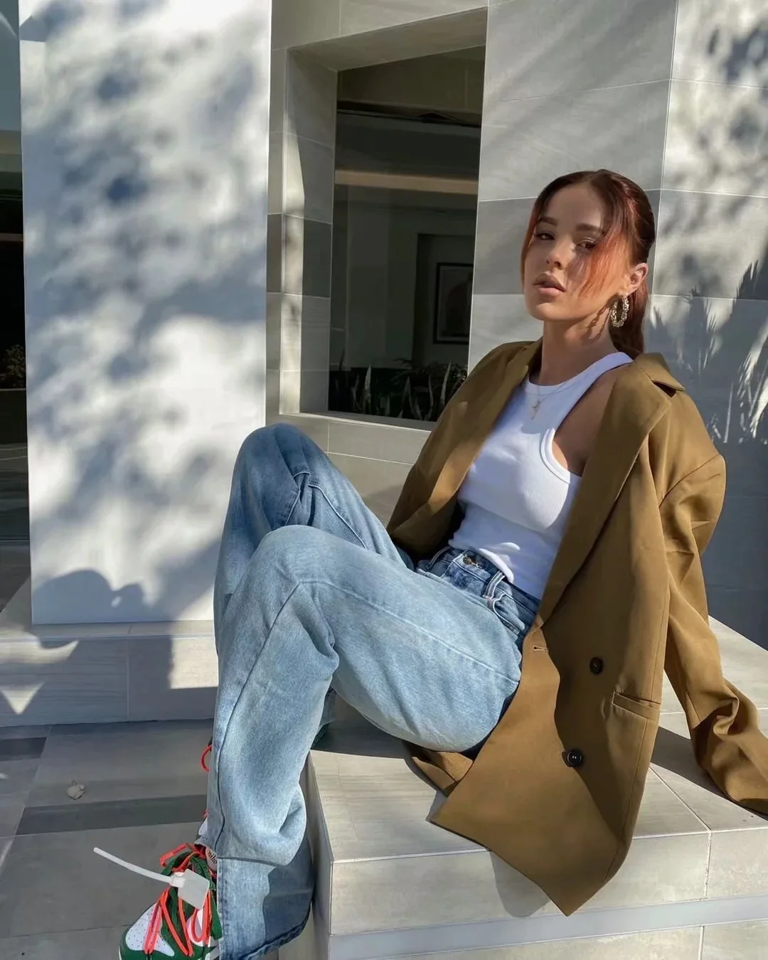 2020 Autumn Vintage High Waist Straight Floor Length Jeans Ripped Jeans Women Boyfriend Denim Pants High Street Long Trousers