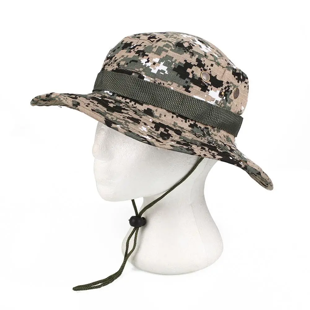 ACU camouflage Шляпа от солнца CP камуфляж Рыбалка Boonie шапки - Цвет: ACU camouflage