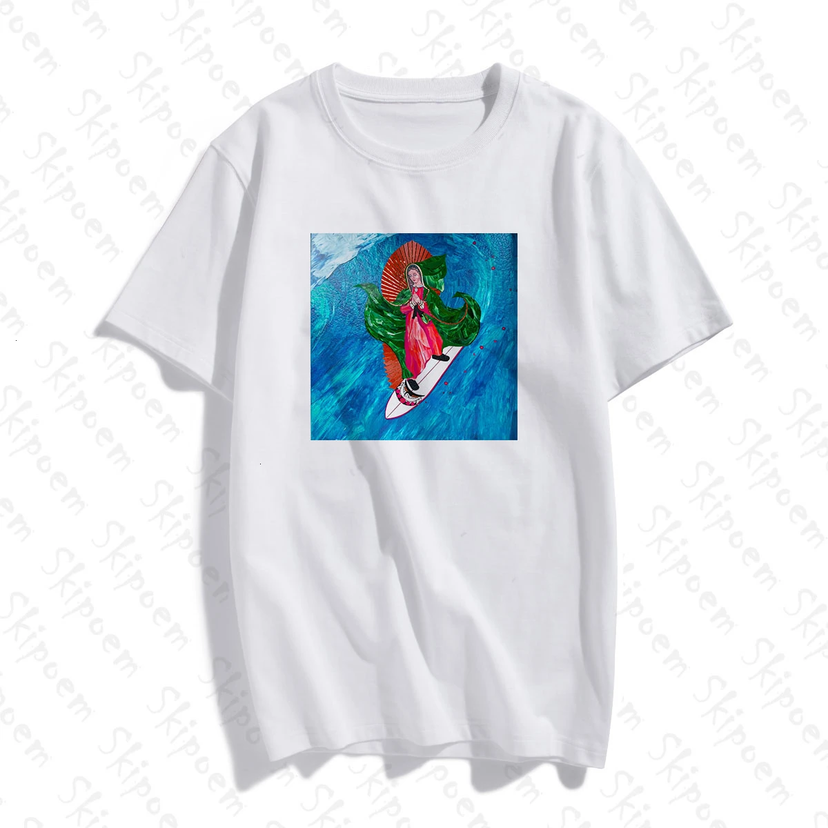 

Madonna Surfing T Shirt Women Aesthetic Punk Vintage Korean Style Tumblr Short Sleeve Plus Size Cotton Top Tees Tee Shirt Femme