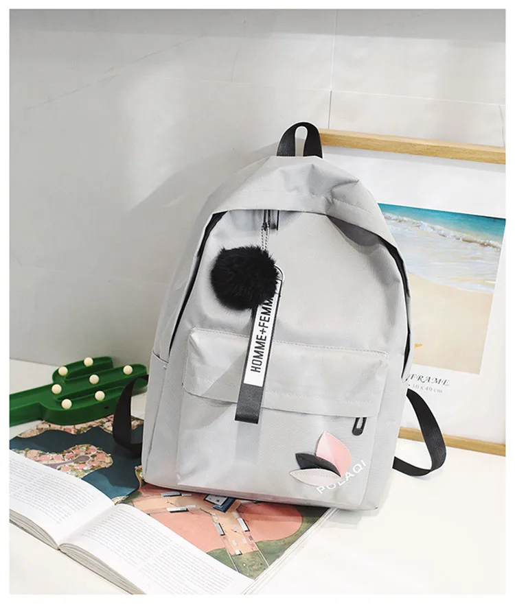 Женский рюкзак, женские холщовые школьные сумки для девочек-подростков, женский рюкзак с листьями, новая Вместительная дорожная сумка