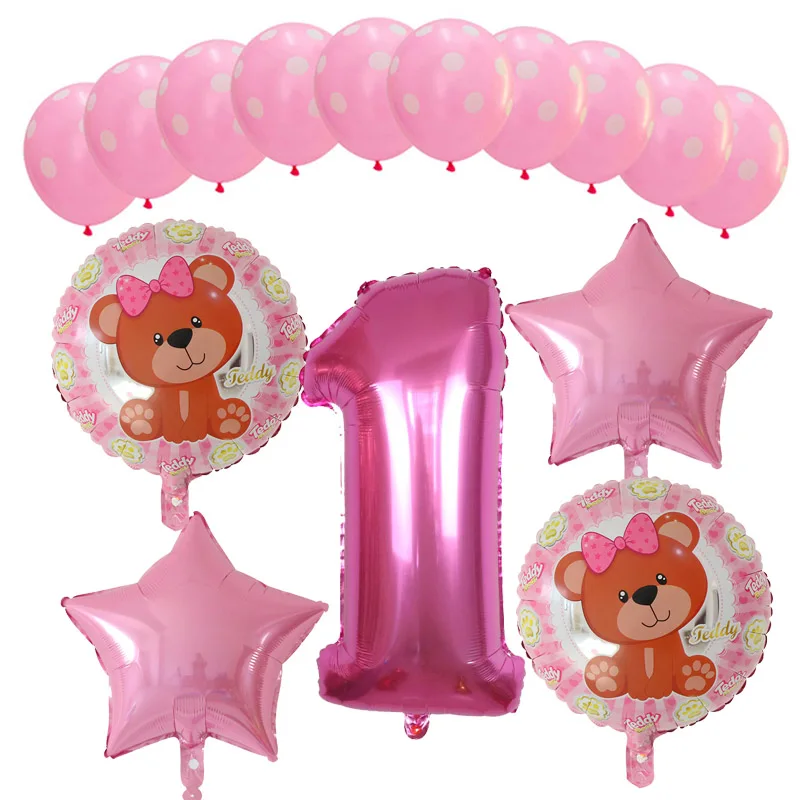 Насыщенный сапфировый 15 шт./лот Teddy Bear Классические игрушки Globos Фольга воздушные шары с гелием Happy шары ко дню рождения Надувные игрушки Baby Shower вечерние поставки - Цвет: Насыщенный сапфировый