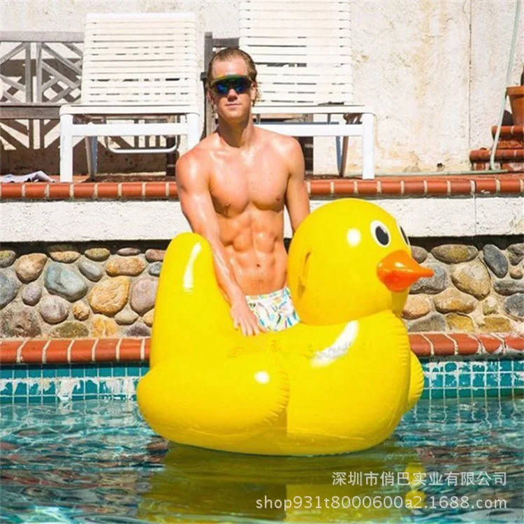 

Manufacturers Direct Selling Environmentally Friendly PVC Non-toxic Harmless Small Yellow Duck Riding Water Supplies Small Yello