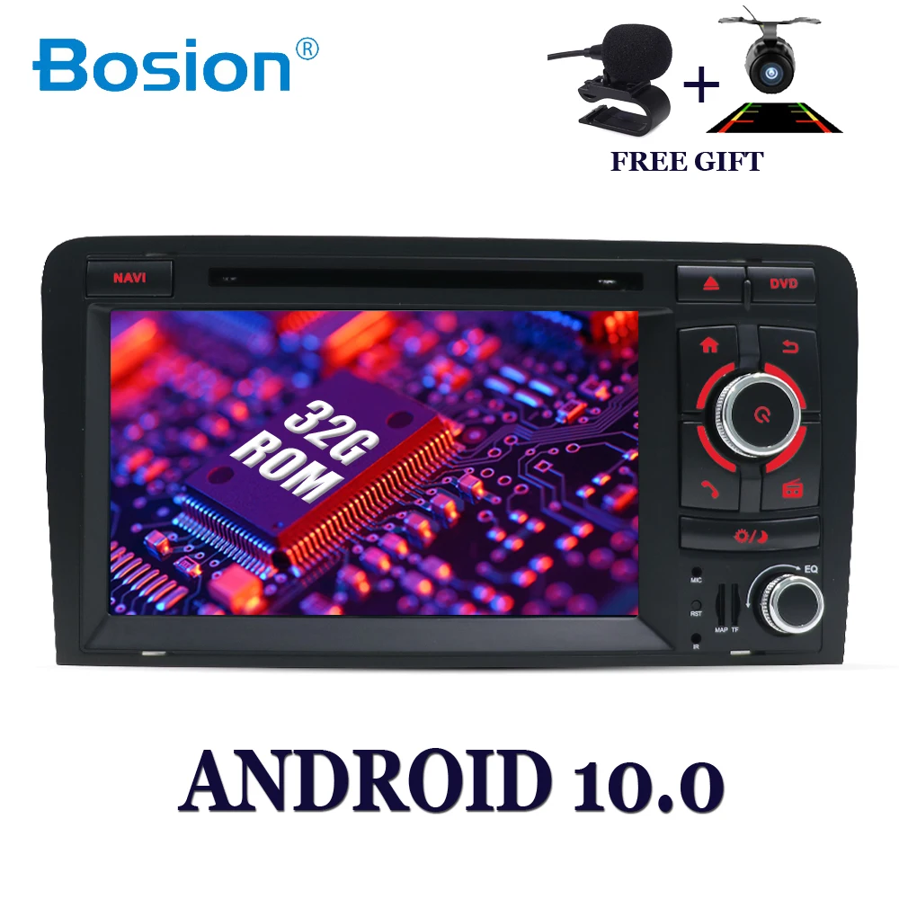 Bosion Android 10 0 автомобильный DVD GPS для Audi A3 2006 2011 с dvd плеером Радио стерео аудио авто