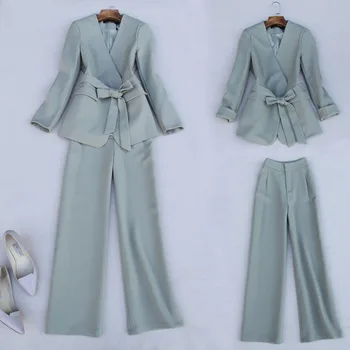 

Fashion Pant Suits Women New High End Business Wear Suit Female Autumn Temperament British Wind Small Two-piece Suit Female