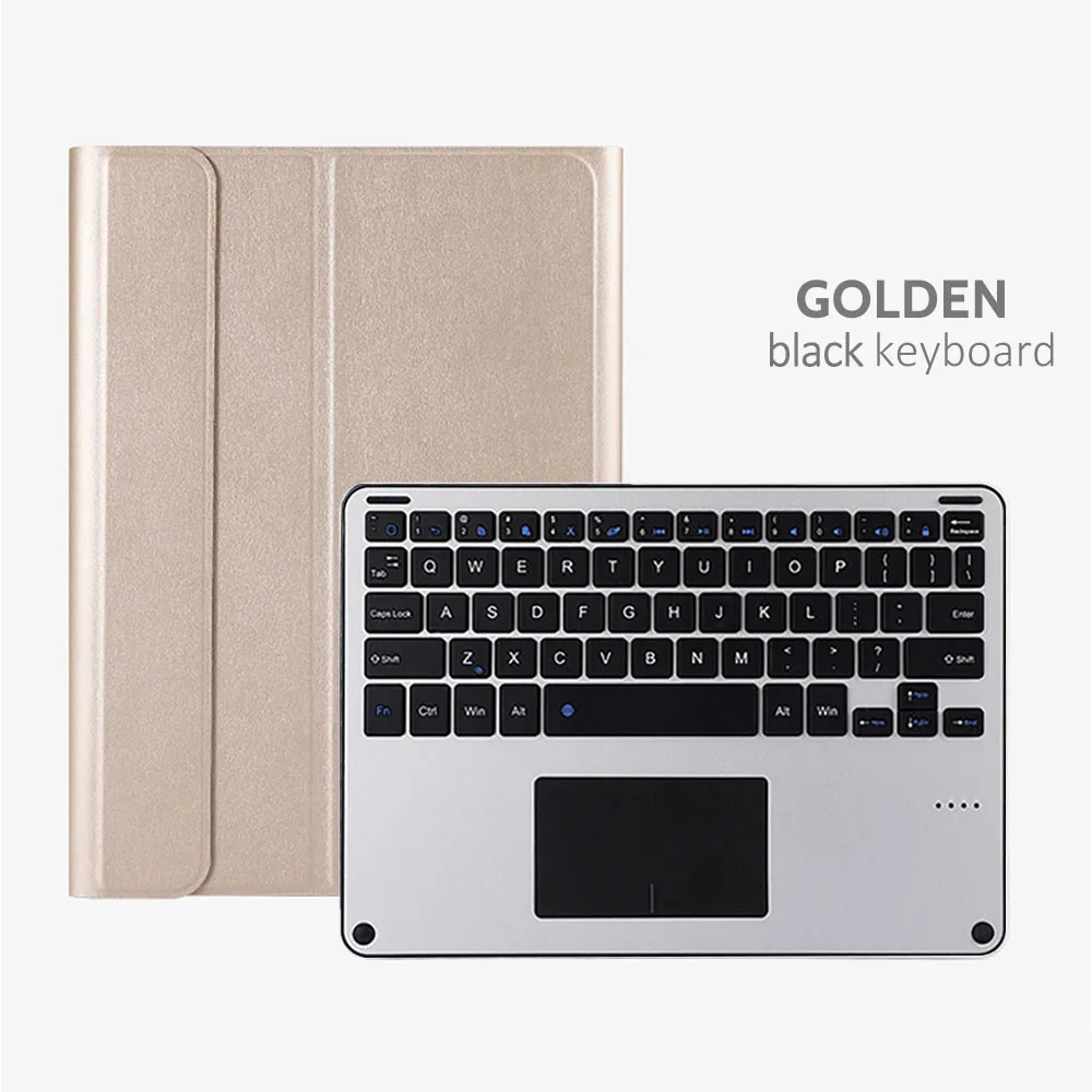 Gold-Black 10,8-ДМ, bluetooth-клавиатура для huawei M6 ультратонкий Съемный беспроводной Bluetooth клавиатуры кожаный чехол для huawei M5/M5 PRO - Цвет: Gold-Black