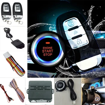 

Car Accessories Car Alarm Security System Engine Ignition Start Push Button Remote Control 12V DC 433MHz Scrolling Code