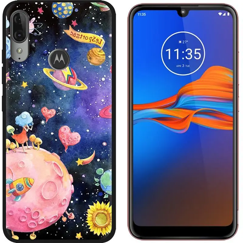 16 Для Moto E6 Plus, чехол с мультипликационным принтом, симпатичные, из мягкого ТПУ, задняя крышка для телефона, чехол s для Motorola Moto E6 Plus, силиконовый чехол E 6 Plus e6plus E6S - Цвет: 16
