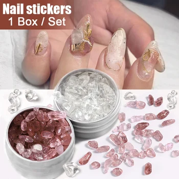 Günstige 2019 Nail Art Kristall Steine Dazzling Tipps Nagel Aufkleber Unregelmäßige Pailletten Nail Art Dekoration Für Hause Salon