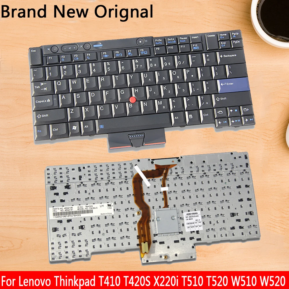 Фирменная Новинка Оригинальная клавиатура для ноутбука Замена для lenovo Thinkpad T410 T420S X220i T510 T520 W510 W520 английские клавиши claver