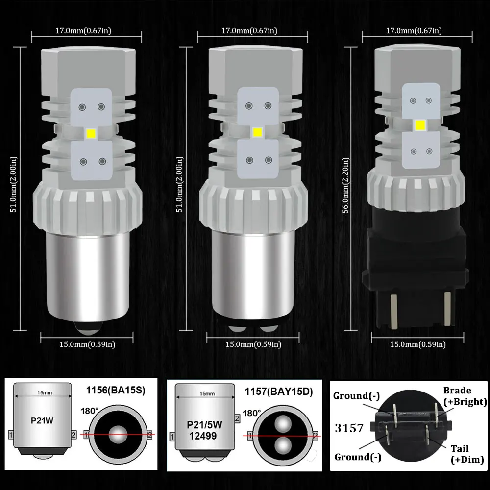 KAMMURI HID Белый 1500lm Canbus W21/5 Вт W21W P21W Автомобильный светодиодный 1156 1157 BA15S светодиодный BAY15D T20 7440 7443 светодиодный P21 W21 5 Вт P27/5 Вт светодиодный 12V