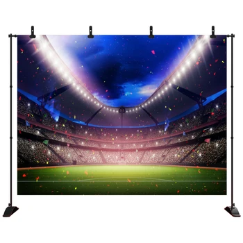 

Baby Birthday Photography Backdrops Football Field Photo Backgrounds Children Portrait Photophone For Photo Studio Props