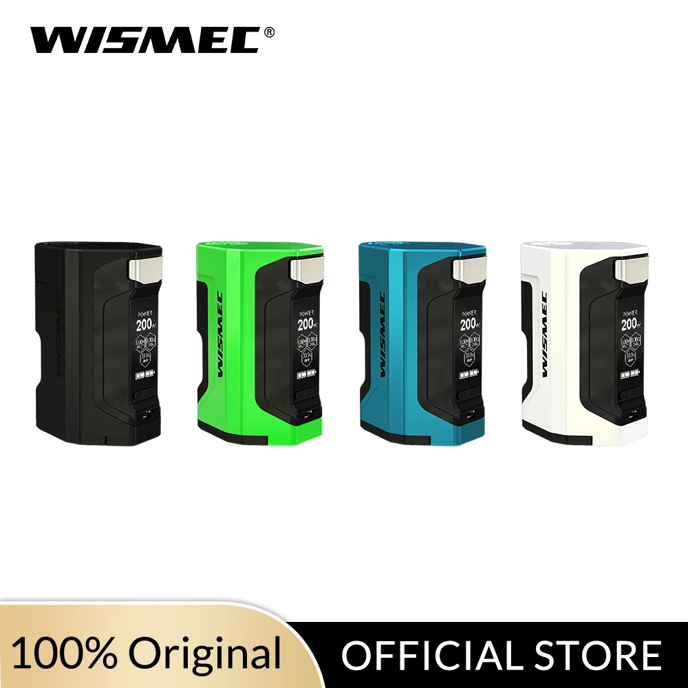 Оригинальный боксмод Wismec Luxotic DF емкость 7 мл бутылка сквонк 200 Вт максимальная