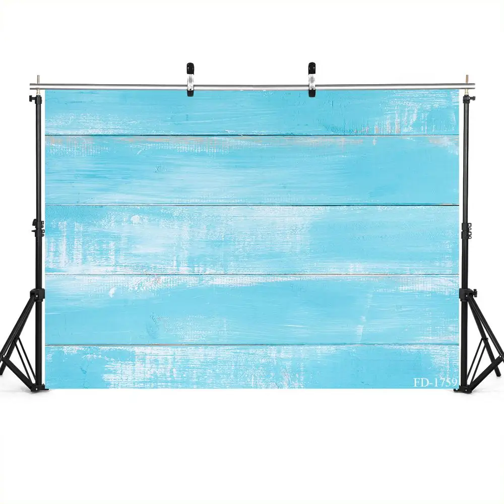 Фотофон с голубыми деревянными досками виниловый светильник реквизит для