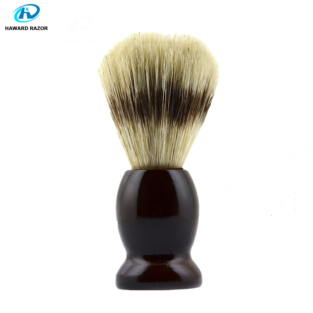 

HAWARD Shaving Brush Wooden Handle Bristle Boar Hair Beard Cleaning Brush Safety Razor Shaving Brush Shaving Foam Brush