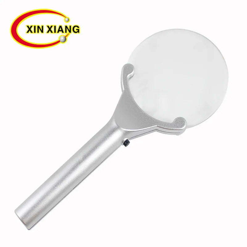 

2.5X 6X Reading Glass Handheld Reading Magnifier Portable Magnifying Glass With LED Light Rimless LED Magnifier Loupe Monocle