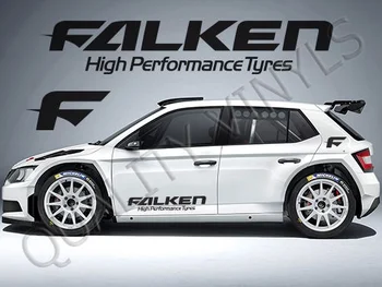 

For 2Pcs/Pair P30 FALKEN TYRES DOOR LOGO SALOON CAR RACE RALLY GRAPHICS DECAL STICKERS