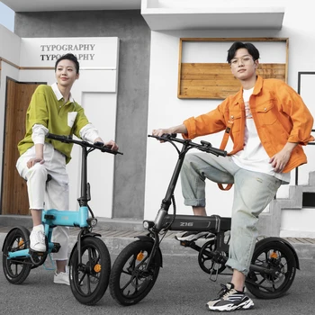 

EU DIRECT HIMO Z16 16 Inch Folding Power Assist Electric Bicycle Moped E-Bike BLECTIRC BIKE 80KM Range 10AH 3-7DAYS DELIVERY