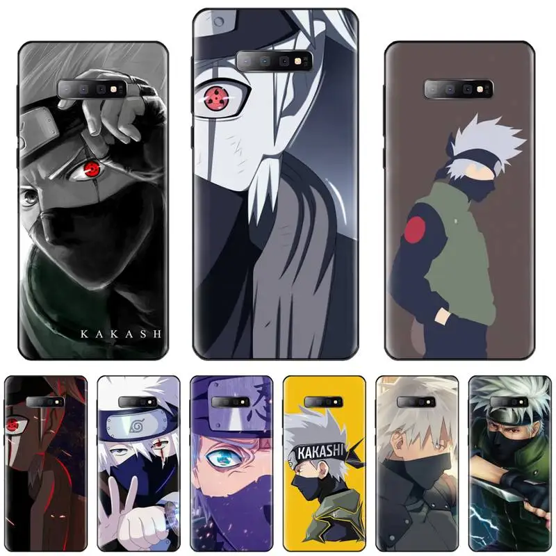 Kakashi Япония Аниме Наруто новое поступление черный чехол для мобильного телефона