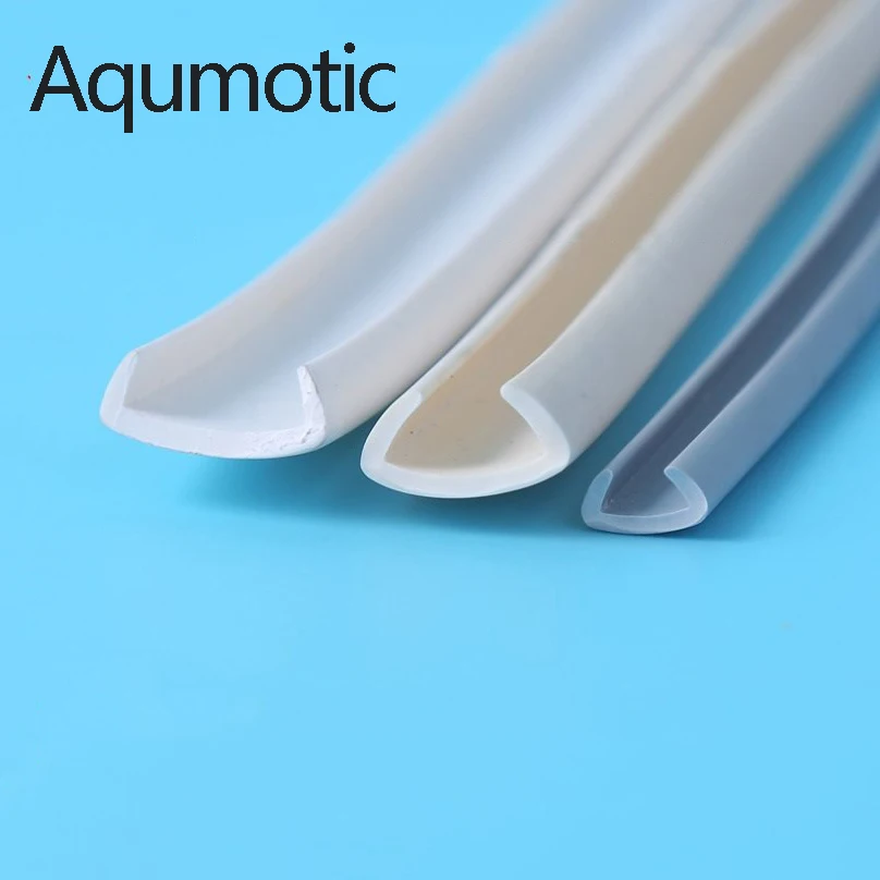 Aqumotic Furniture Edge Banding Tape U PVC Veneer Sheets for Table Desk Cabinet Table Edge Guard Protector Seal Strip Decor