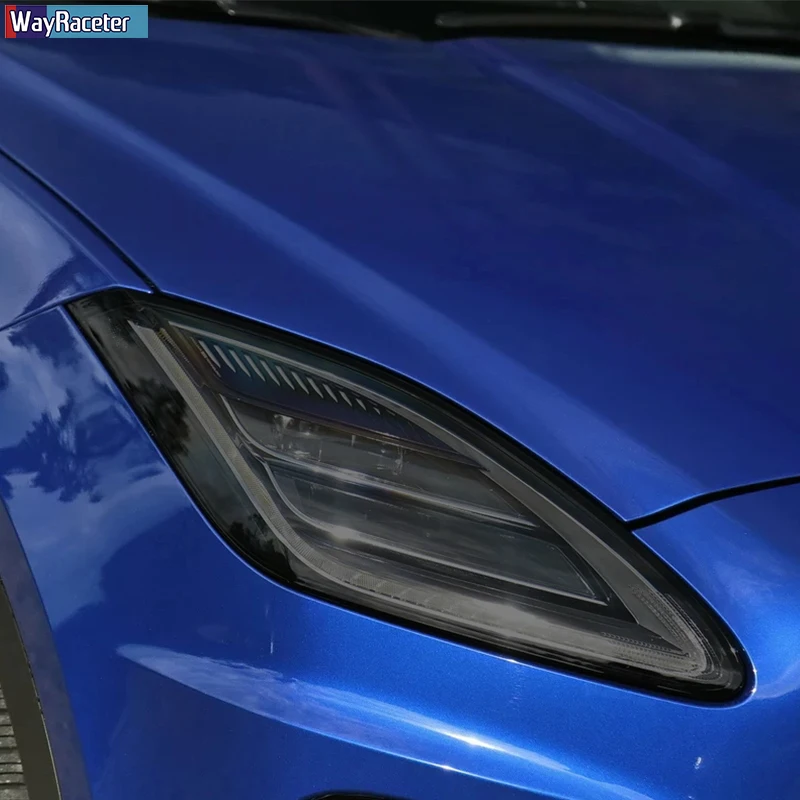 

2 Pcs Car Headlight Protective Film Front Smoked Black TPU Sticker For Jaguar XE XF XJ F Type I Pace E Pace F Pace Accessories