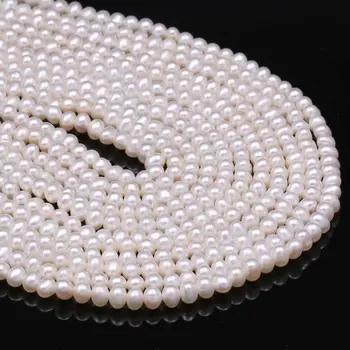 

4-5mm Natural Freshwater Pearl Beads High Quality Loose Round Beads for DIY Elegant Necklace Bracelet Jewelry Making Wholesale