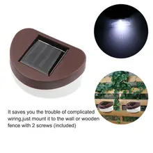 Светодиодный настенное крепление светильника на солнечных батареях Открытый садовый путь пейзаж для ограды, двора лампа полностью