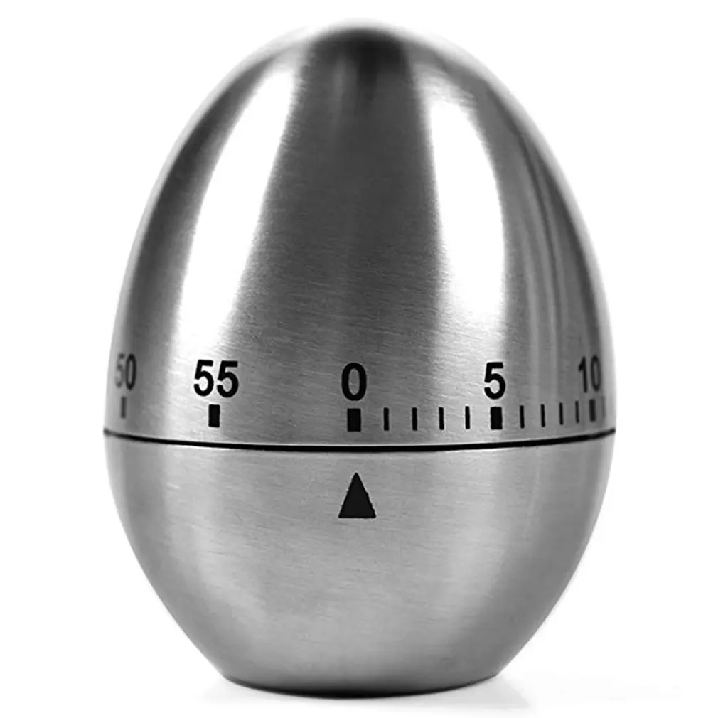 Mechanical Egg Kitchen Timer Cooking Timer Alarm 60 Minutes Stainless Steel Kitchenware Kitchen Gadgets Timer