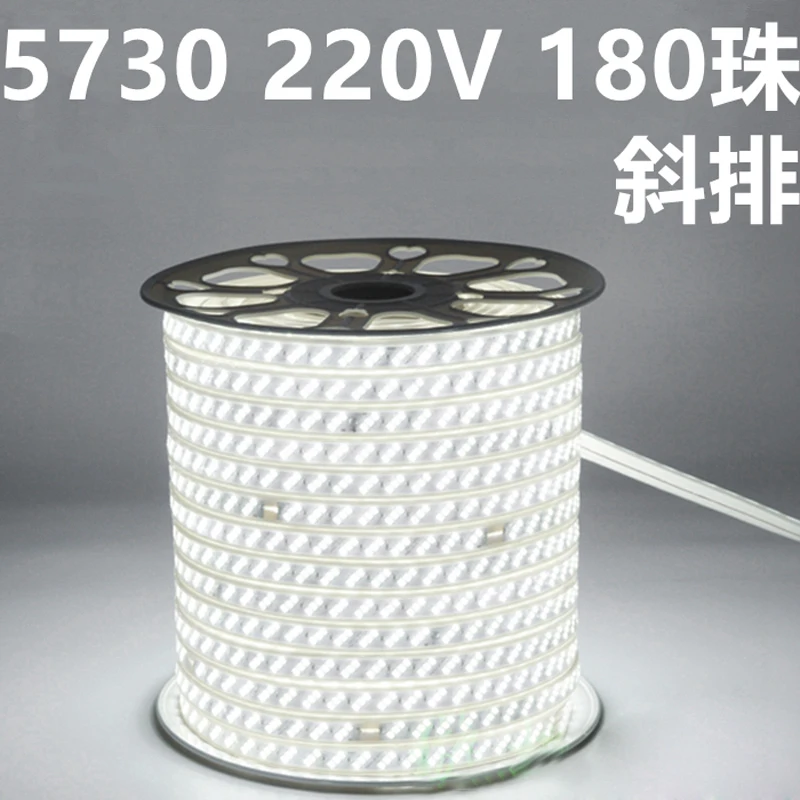 #cheap Fanlive 200m lot 180Leds m Waterproof AC110V AC220V SMD 5630 5730 220v LED Strip Neon Lights Flexible Rgb Light Tape Warm White