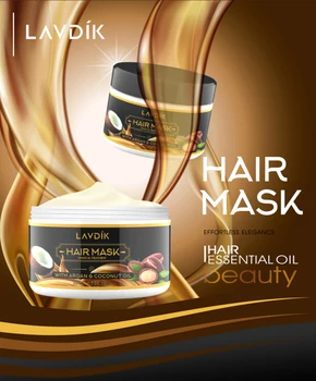 

LAVDIK 50ml Nutrient Hair Mask Conditioner Deep Repair Damaged Hair Treatment