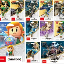 Новые Фигурки Amiibo Link Wolf Zelda ocarina of Time Majoras маска Mipha Revali Daruk Urbosa для переключения BOTW
