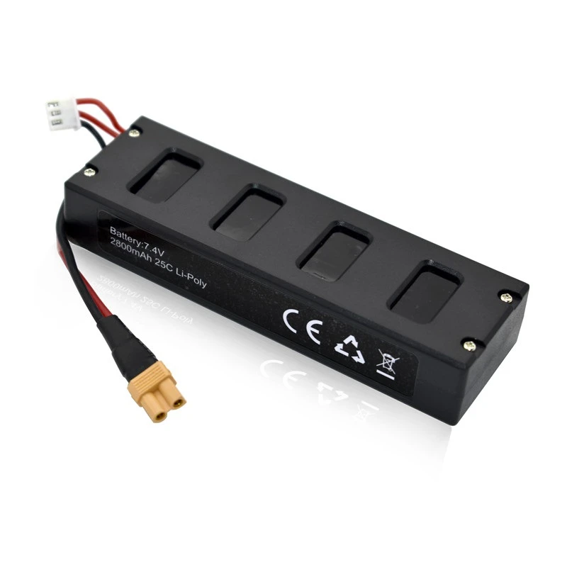 Upgrade 7.4v 2800mah Drones Battery and Charger For MJX R/C Bugs 3 B3 7.4V Lipo Battery for MJX B3 RC Quadcopter Spare Parts