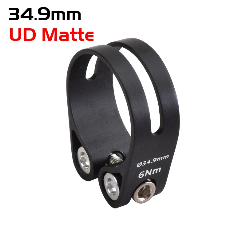 UD Matte-34.9mm Супер светильник 14 г углеродного волокна MTB дорожный велосипед сиденье хомут труба из углеродистого волокна 3K глянцевый углеродный руль велосипедного подседельного штыря 31,8 мм 34,9 мм - Цвет: UD Matte-34.9mm