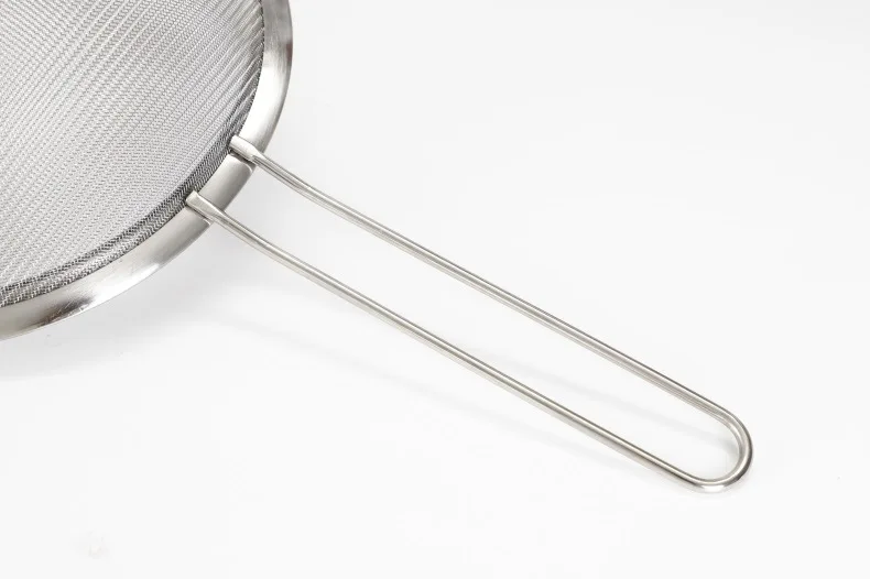 Kitchen Tools Multi-functional Strainer Spoon Hangable Ruled Shallow Reticulated Pointed Ears Oil Filter Flour Stainless Steel M