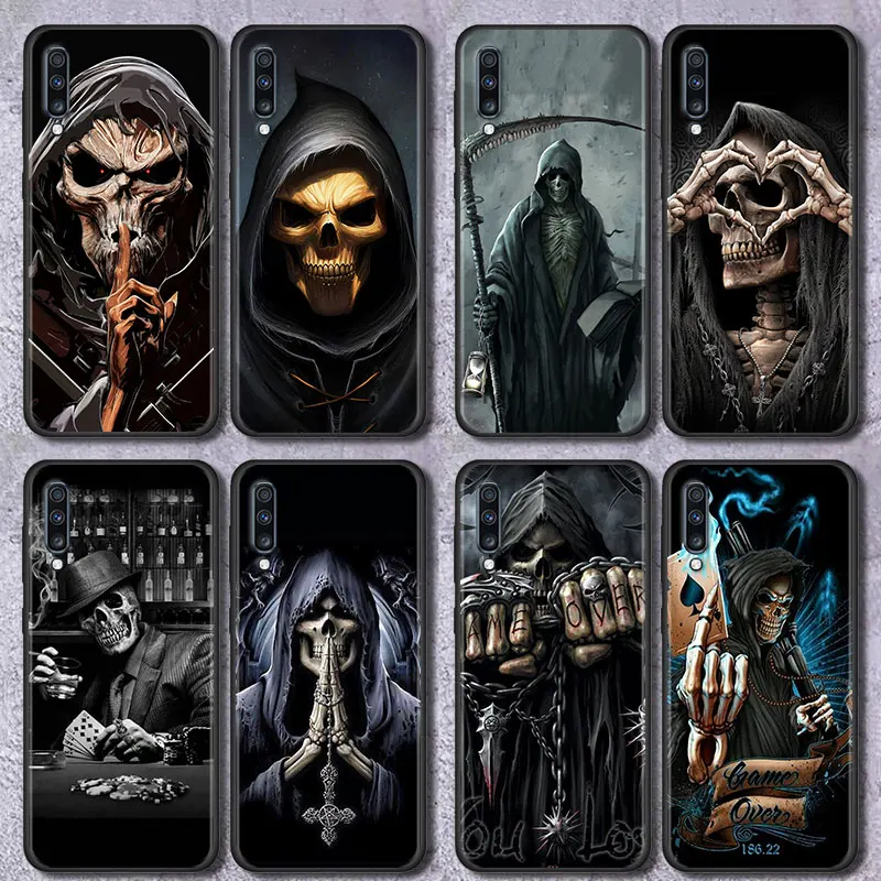 Grim Reaper Skull Skeleton Soft Phone Case Cover